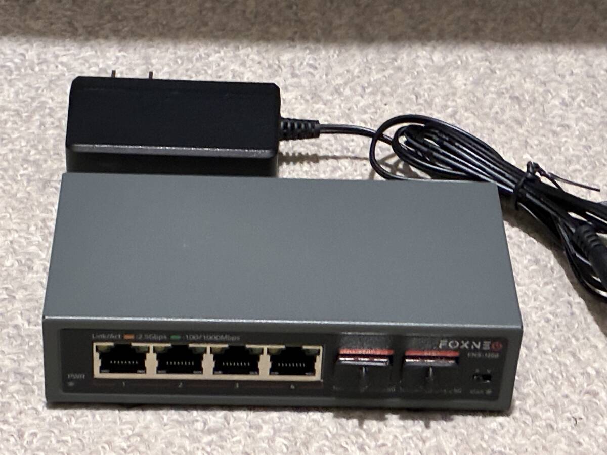 FOXNEO 2.5gbps スイッチングハブ 6ポート（4x2.5G RJ45と2x10G SFP+）スイッチングハブ 静音ファンレス設計 FNS-1200 #2