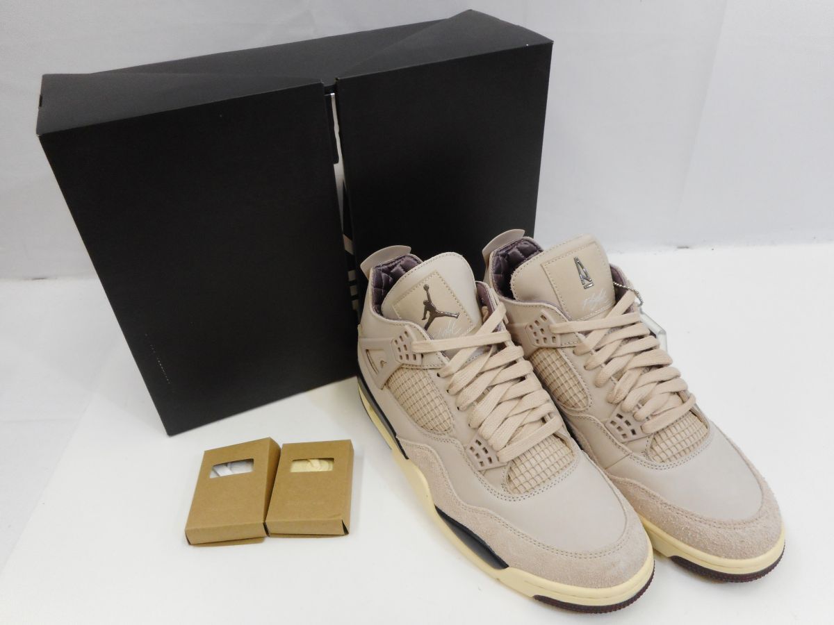 77 送100サ 0506UD01 NIKE × A Ma Maniere ナイキ アママニエール WMNS AIR JORDAN 4 RETRO OG SP FZ4810-200 ピンク系 サイズ27cm 未使用