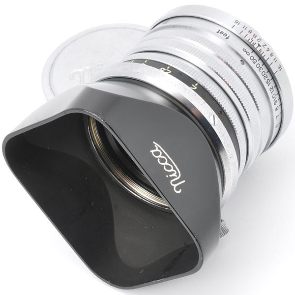 NIKKOR-H・C 5cm F2 ニッコール Ｈ・Ｃ 5/2 黒帯 フード キャップ 革ケース Lマウント L39 日本光学 Nippon Kogaku Nikon ニコン NIKKOR 50