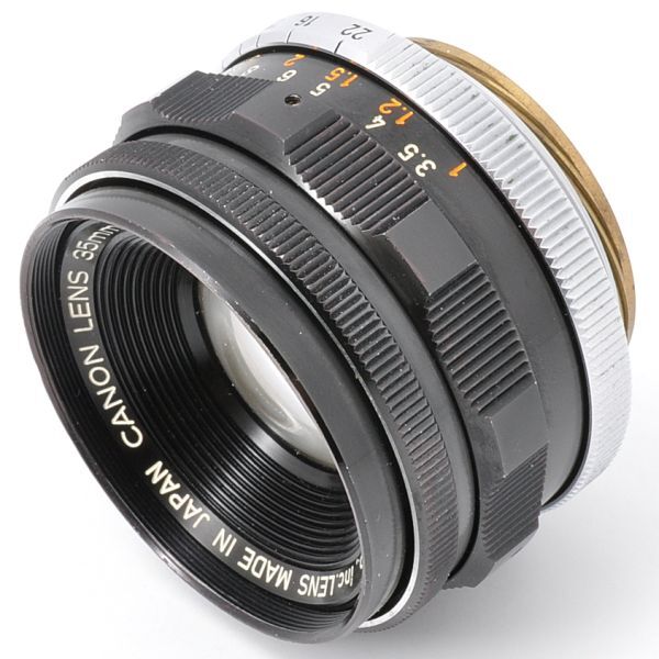 CANON LENS 35mm F2 キャノン レンズ 35/2 Lマウント L39 キヤノン カメラ CAMERA 日本製 JAPAN ブラック BLACK 3.5 20 スクリュー