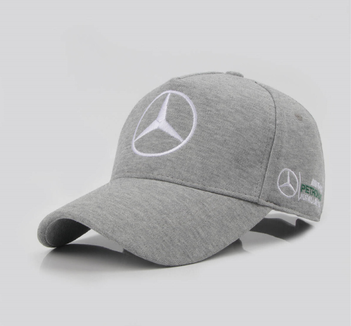 メルセデス・ベンツ AMG 高級刺繍ロゴ 野球帽 男女兼用 紫外線対策 車帽子 メンズ ◆即納◆ バイク帽子 スポーツ/ドライブに最適グレー