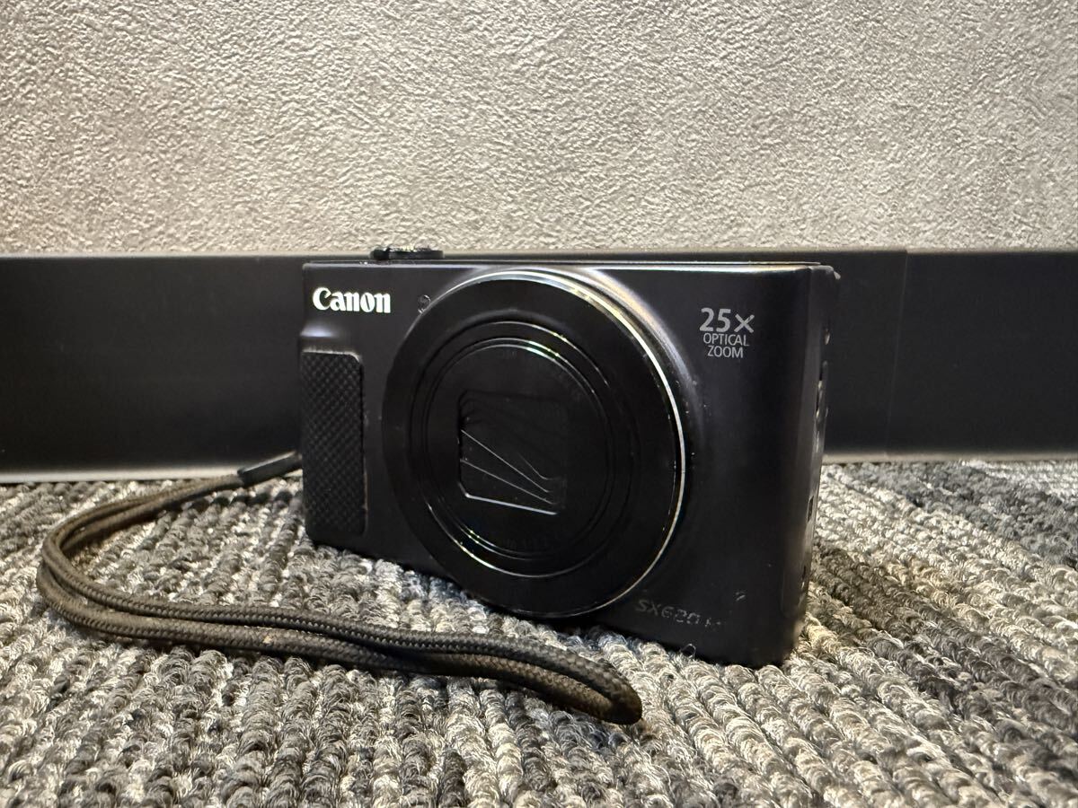 1円〜 Canon PowerShot SX620 HS wi-fi FULLHD 20.2 MEGAPIXELS 25× コンパクトデジタルカメラ キャノン ブラック パワーショット 0401G①