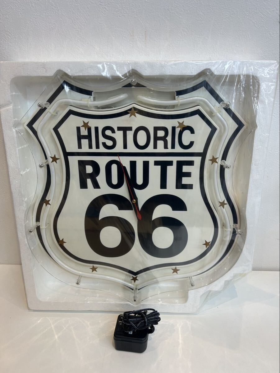 ネオンクロック ルート66 (ROUTE66) 未開封美品　レア　ヴィンテージ　
