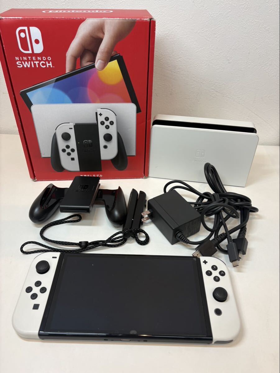 ニンテンドーSwitch有機EL モデル　ホワイトモデル　動作確認初期化済み