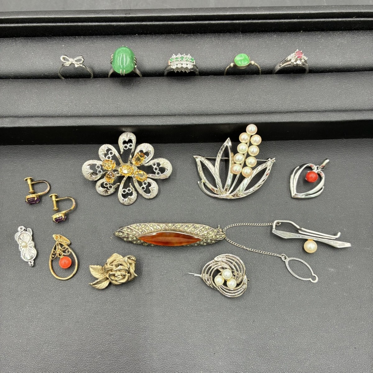 1円スタート シルバー アクセサリー まとめ silver 925刻印有り 総重量約57.4g AF0402せ