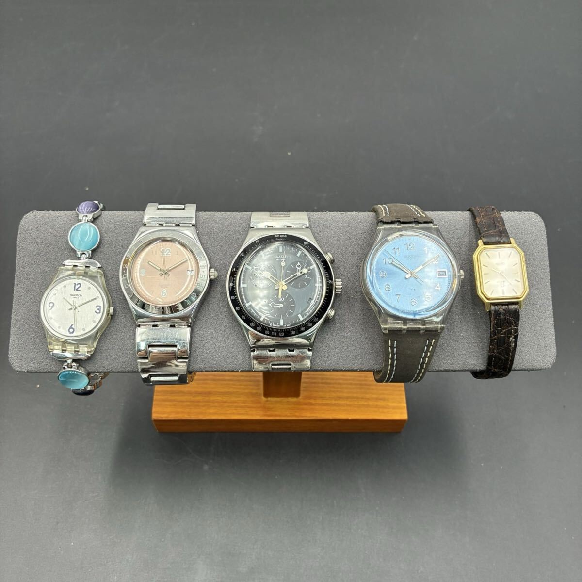 1円スタート ΩOMEGA swatch アイロニー アンティーク ヴィンテージ 腕時計5点まとめ 現状品 AF04025