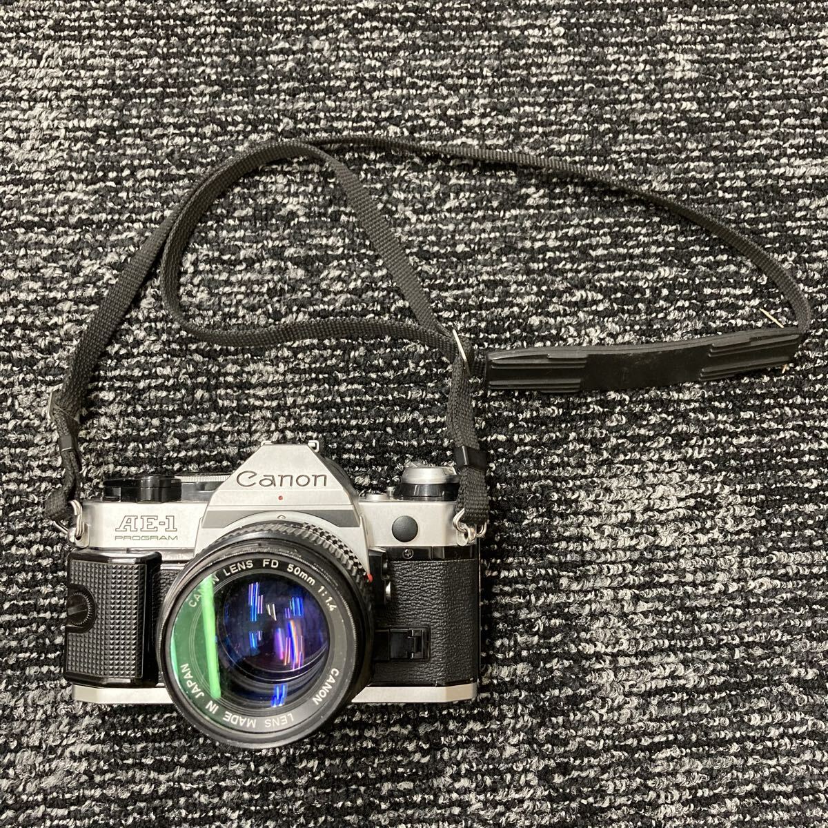1円〜！ Canon キャノン キヤノン AE-1 50mm フィルムカメラ レンズ 本体 フィルムカメラ フィルム一眼レフカメラ ［091］