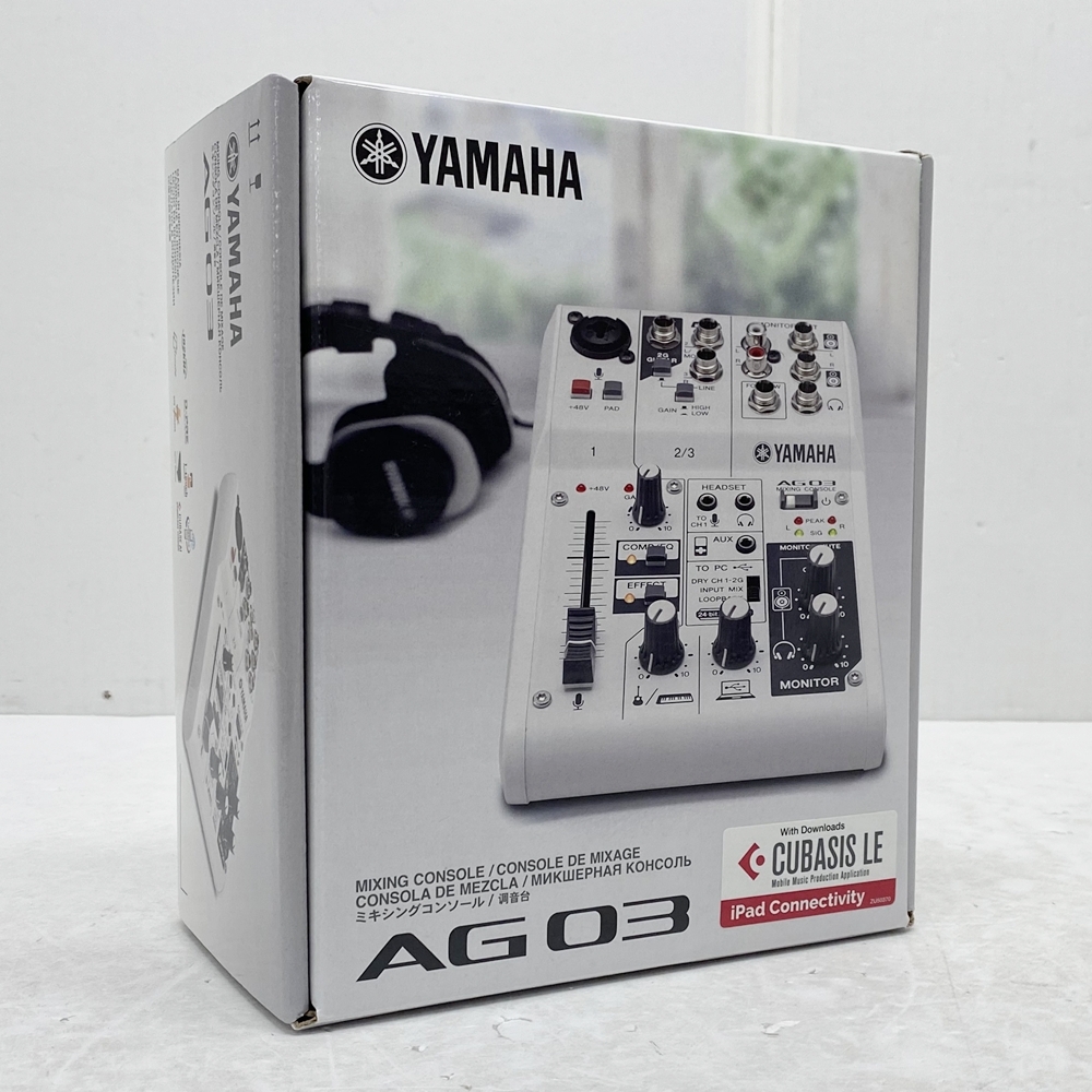 1001622L★ 【通電確認済】YAMAHA ミキシングコンソール AG03　※動作未確認