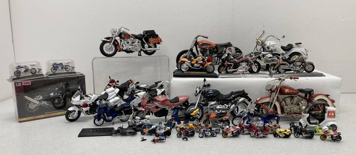 0711156S★ 【ジャンク】バイク 二輪車 ミニチュア プラモデル まとめ売り ハーレーダビッドソン BMW HONDA 大量