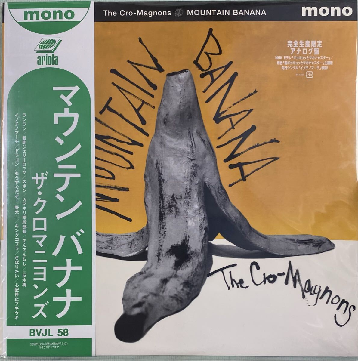 ザ・クロマニヨンズ / MOUNTAIN BANANA LP アナログ レコード 限定盤 新品未使用 ハイロウズ ブルーハーツ ブギ連