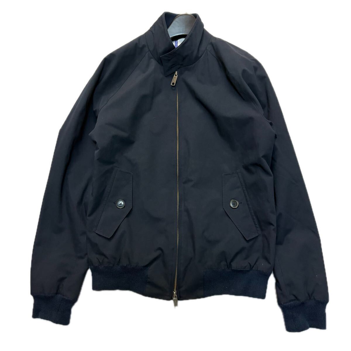 A ■ 人気モデル!! '英国製' BARACUTA バラクータ THOMAS MASON社製 別注 G9 ハリントンジャケット 38 メンズ アウター 古着 ネイビー系