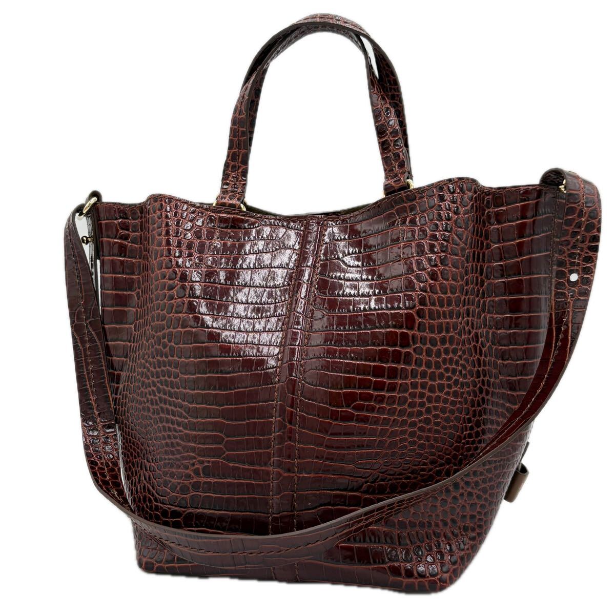 A ■ 美品 '高級感溢れる' MaxMara マックスマーラ 本革 パイソン 2WAY ショルダーバッグ 斜め掛け 手提げ鞄 ハンドバッグ レディース