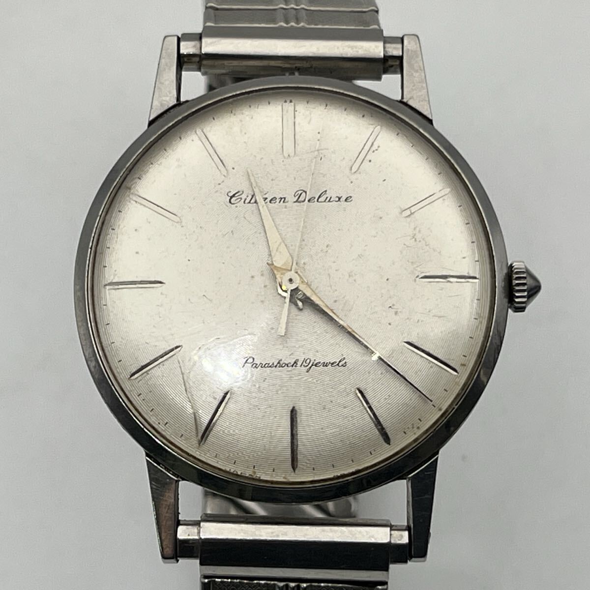 Citizen Deluxe Parashock 19jewels STAR STAINLESS STEEL R150803 シチズン デラックス 手巻き 3針 動作品