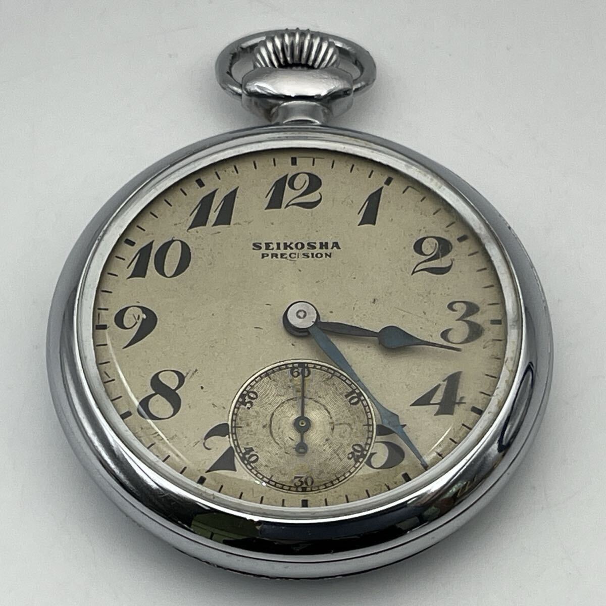 SEIKOSHA PRECISION 精工舎 プレシジョン 懐中時計 手巻き 鉄道時計 アンティーク 動作品 SEIKO セイコー