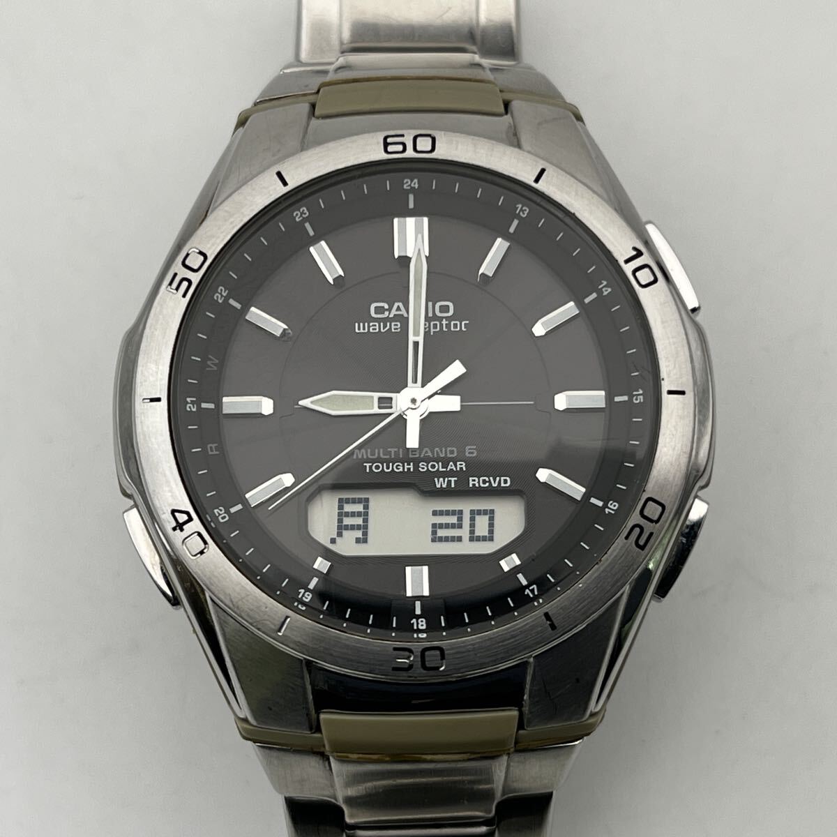 CASIO ソーラーコンビネーション WVA-M640 wave ceptor MULTI BAND 6 TOUGH SOLAR カシオ 電波時計 タフソーラー メタルバンド