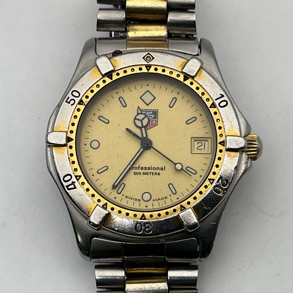 TAG HEUER professional 200 METERS 964.006 タグ・ホイヤー クォーツ ダイバーズウォッチ 3針 デイト メンズ 動作品 