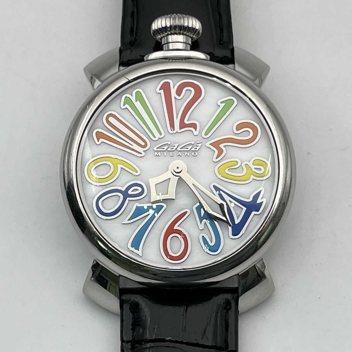 GaGa MILANO MANUALE 40 Ref.5020 ガガミラノ マヌアーレ40 2針 新品電池交換済 新品バンド交換済
