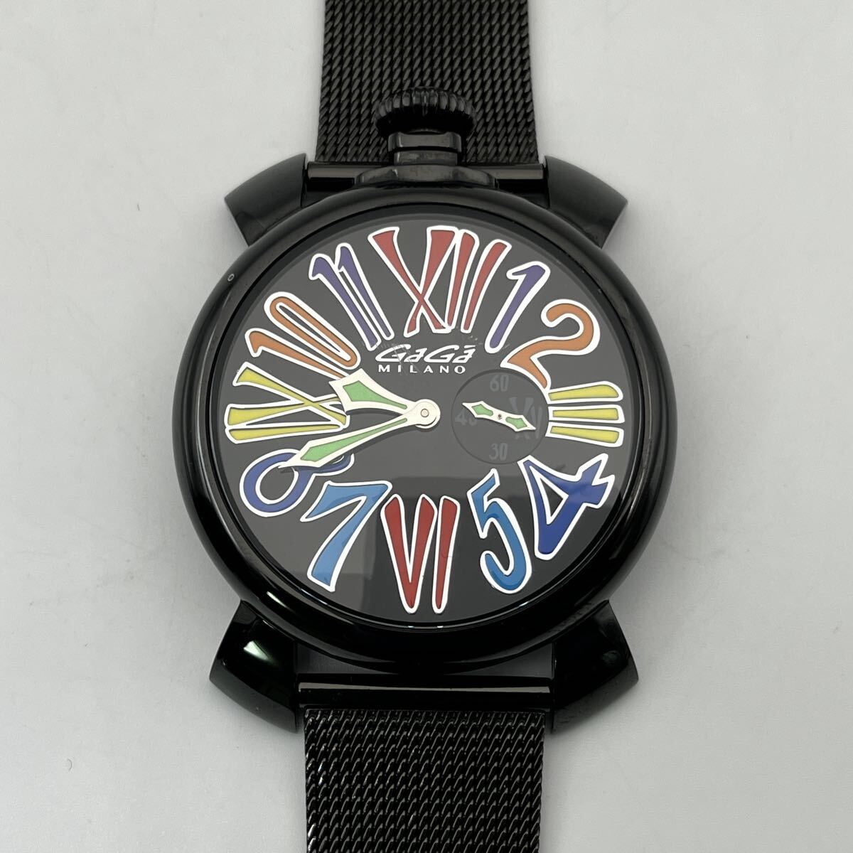 GaGa MILANO MANUALE 46 Ref.5082 ガガミラノ マヌアーレSlim 46mm 3針 スモールセコンド 新品電池交換済