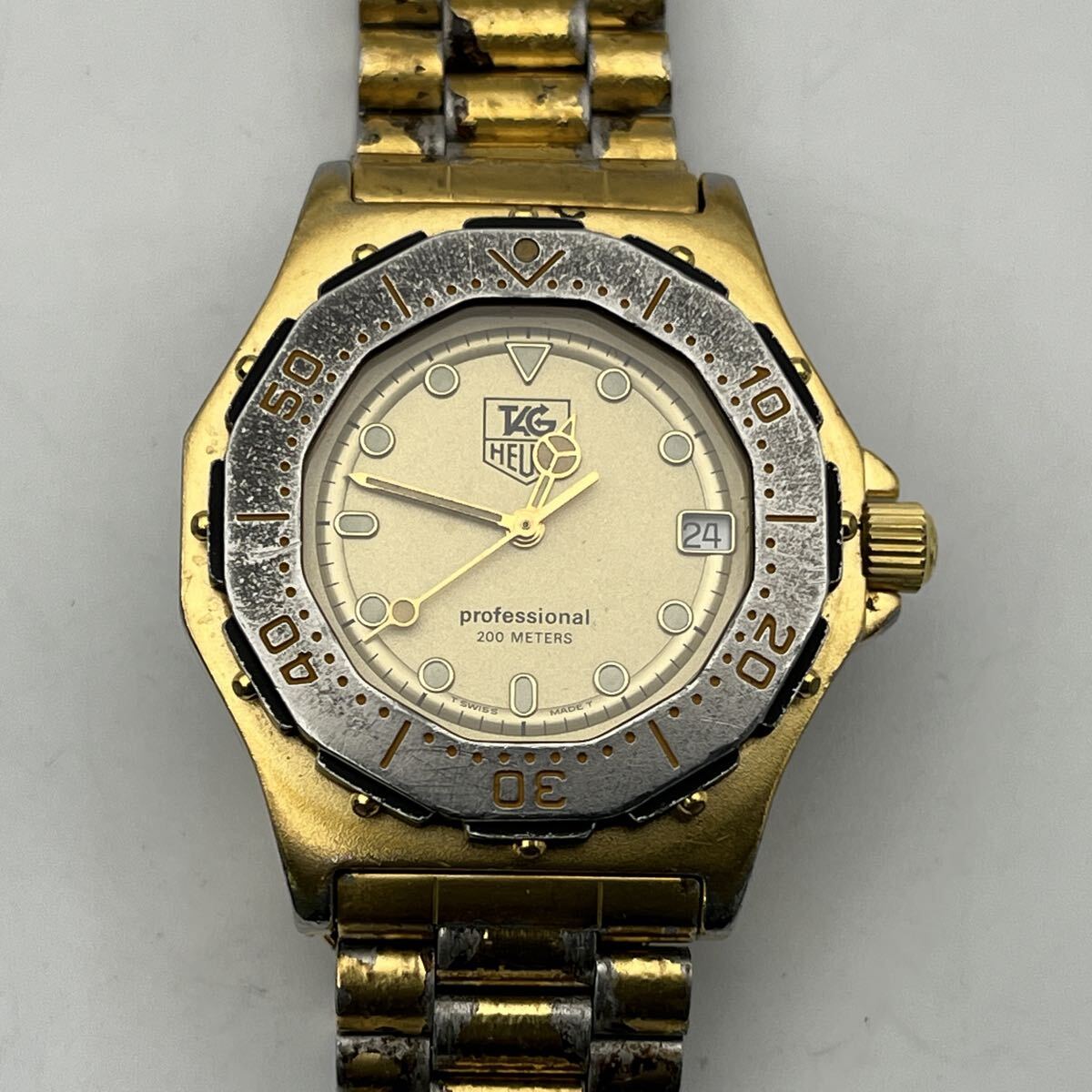 TAG HEUER 3000 professional 200 METERS 937.413 タグ・ホイヤー クォーツ ダイバーズウォッチ 3針デイト メンズ ボーイズ 新品電池交換済