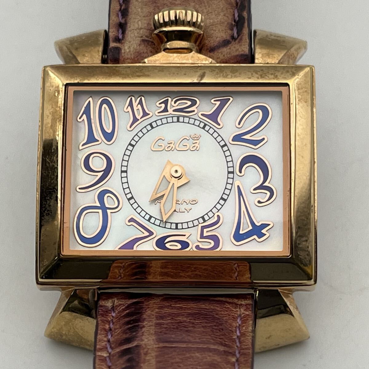 GaGa MILANO NAPOLEONE BREVETTATO N12746 ガガミラノ ナポレオーネ クォーツ 2針 新品電池交換済