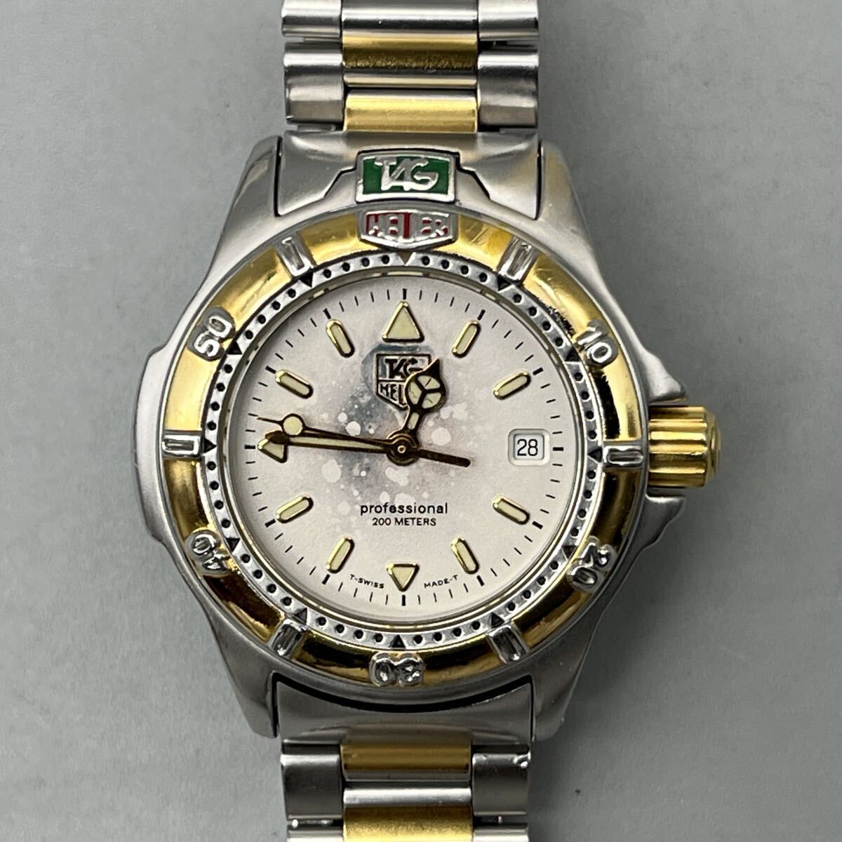 TAG HEUER professional 200 METERS WF1420-0 タグ・ホイヤー クォーツ ダイバーズウォッチ 3針 デイト レディース 新品電池交換済