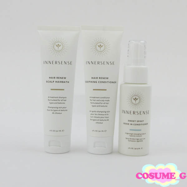 INNERSENSE スイートスピリットリーブインコンディショナー ヘアリニュースージングコンディショナー カルプヘアバス 3点セット MC162