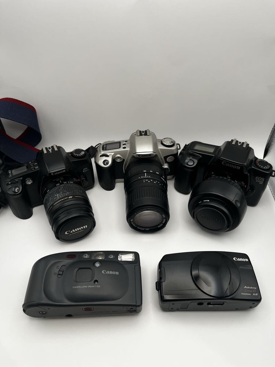 1円スタート 【動作未確認】Canon フィルムカメラ　まとめ Autoboy EOS EOS kiss カメラ キャノン