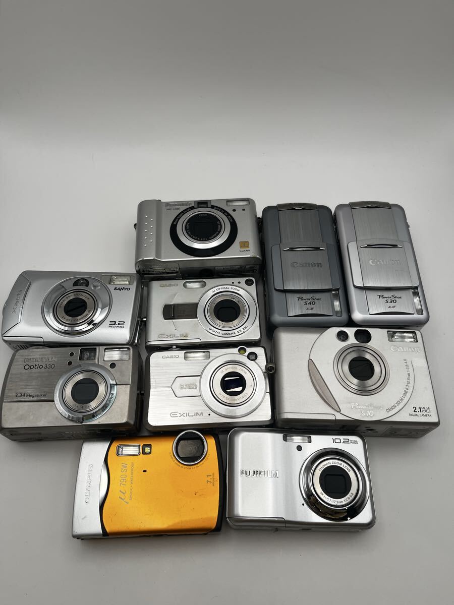 1円スタート デジタルカメラまとめ CASIO FUJIFILM Canon OLYMPUS PENTAX SANYO パナソニック　ジャンク品　【動作未確認】 デジカメ