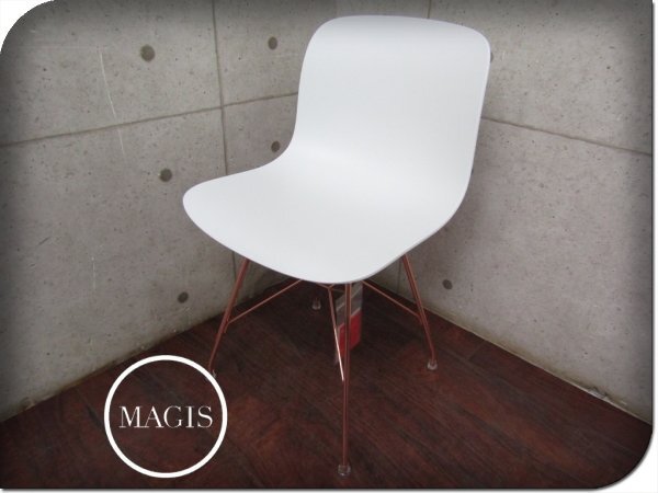 展示品/未使用品/MAGIS/マジス/高級/TROY/トロイ/Marcel Wanders/SD3700/WIRE FRAME copper/PP WHITE 1735C/サイドチェア/57,200円yykn842k