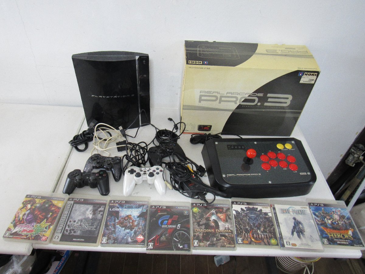 ●初期型モデル CECHAOO PS3本体 ソフト付 コントローラーPRO3 ジョイコンまとめて