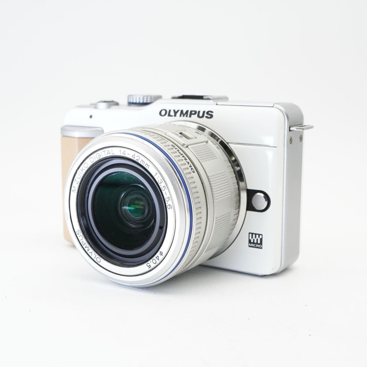 良品 動作確認済 OLYMPUS オリンパス PEN E-PL1 ホワイト M.ZUIKO 14-42mm ミラーレス一眼カメラ #d67B3479