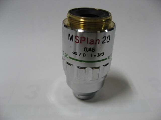 オリンパス 対物レンズ　MSplan20X　中古品