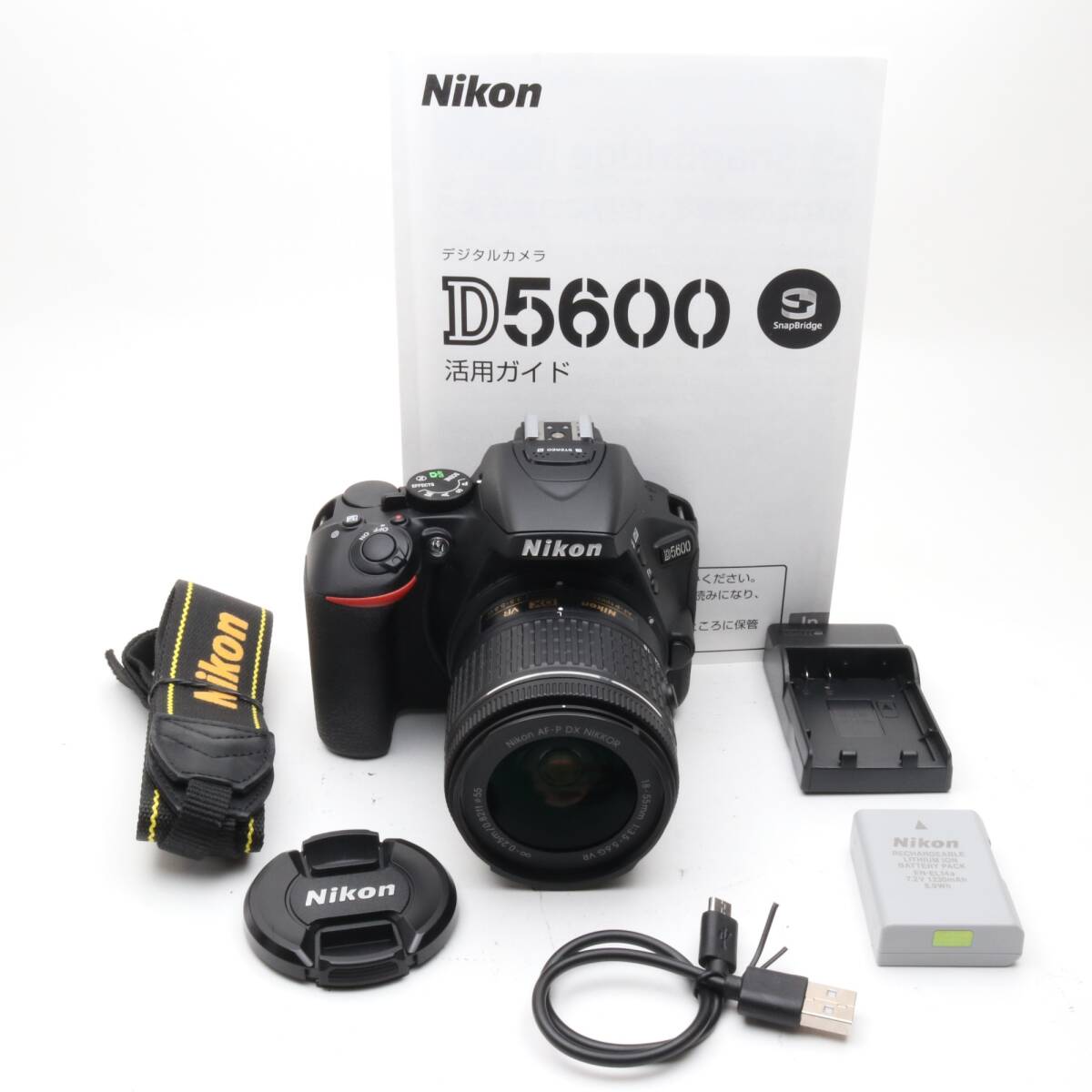 Nikon D5600 AF-P 18-55 VR レンズキット ブラック 〔NIKON F マウント〕
