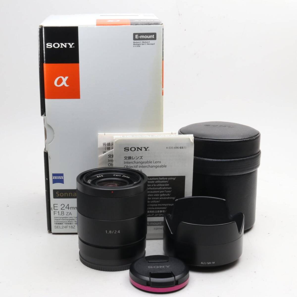 SONY Sonnar T* 24mm F1.8 ZA SEL24F18Z APS-C専用 〔ソニー Eマウント用〕