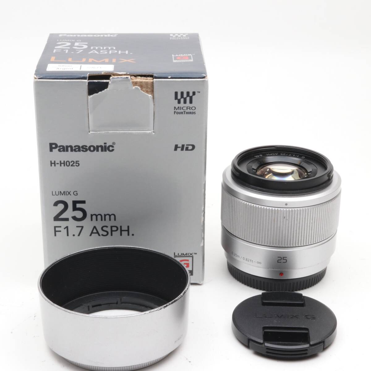 Panasonic G 25mm F1.7 ASPH. シルバー H-H025-S 〔マイクロフォーサーズマウント〕