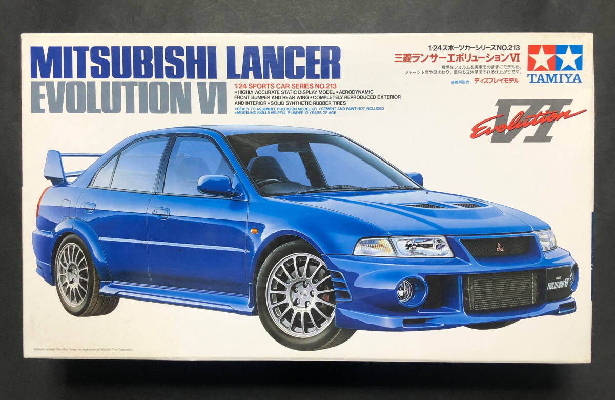 @中古絶版模型堂 タミヤ 1/24 三菱ランサーエボリューション6 三菱 ミツビシ ランサー エボリューション 6 ランエボVI 定形外送料660円