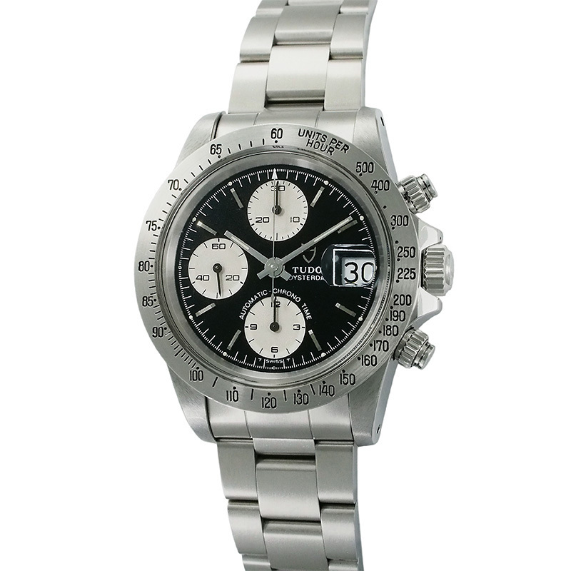 ◆ミウラ◆ チューダー/チュードル TUDOR クロノタイム 前期モデル ロレックスリューズ SS メンズ 自動巻 仕上/OH済 79180