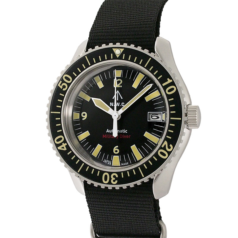 ◆ミウラ◆ ナバルウォッチ NAVAL WATCH ロイヤル ミリタリー ダイバー ミリタリーウォッチ MIL.-05B SV/BK 新品