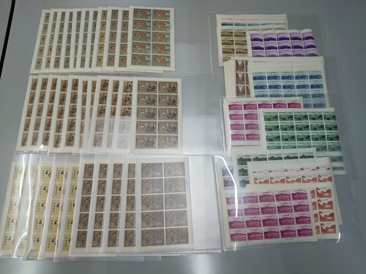 ●●　日本切手　趣味週間　まりつき５シートを含む〜３２シート　国立公園〜４４シート　●●