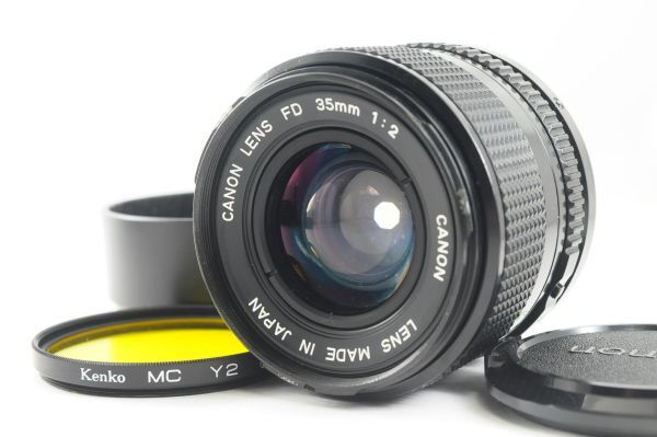 ★極上美品★Canon キャノン NEW FD 35mm F2 使用感の少ない綺麗な外観！クリアーな光学！0435