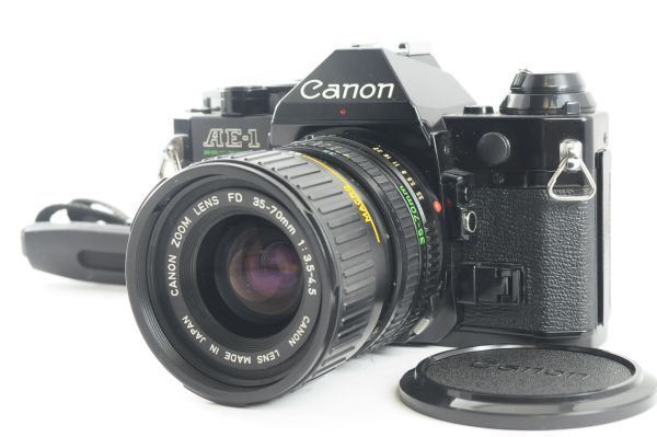 ★極上美品★Canon キャノン AE-1 program NEW FD 35-70mm F3.5-4.5 清潔感溢れる綺麗な外観！クリアーな光学！0436