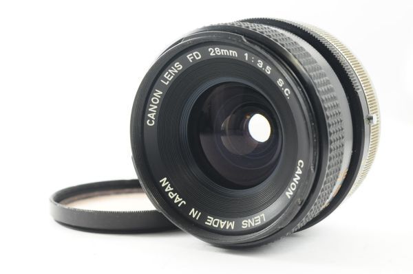 ★美品★Canon キヤノン FD 28mm F3.5 S.C 清潔感ある綺麗な外観！クリアーな光学！0351