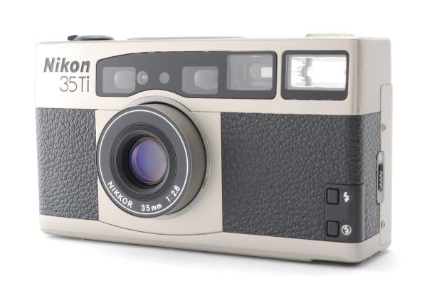 ★超美品★Nikon 35Ti 35mmF2.8 高級コンパクトフィルムカメラ 使用感の少ない綺麗な外観！クリアーな光学！0356