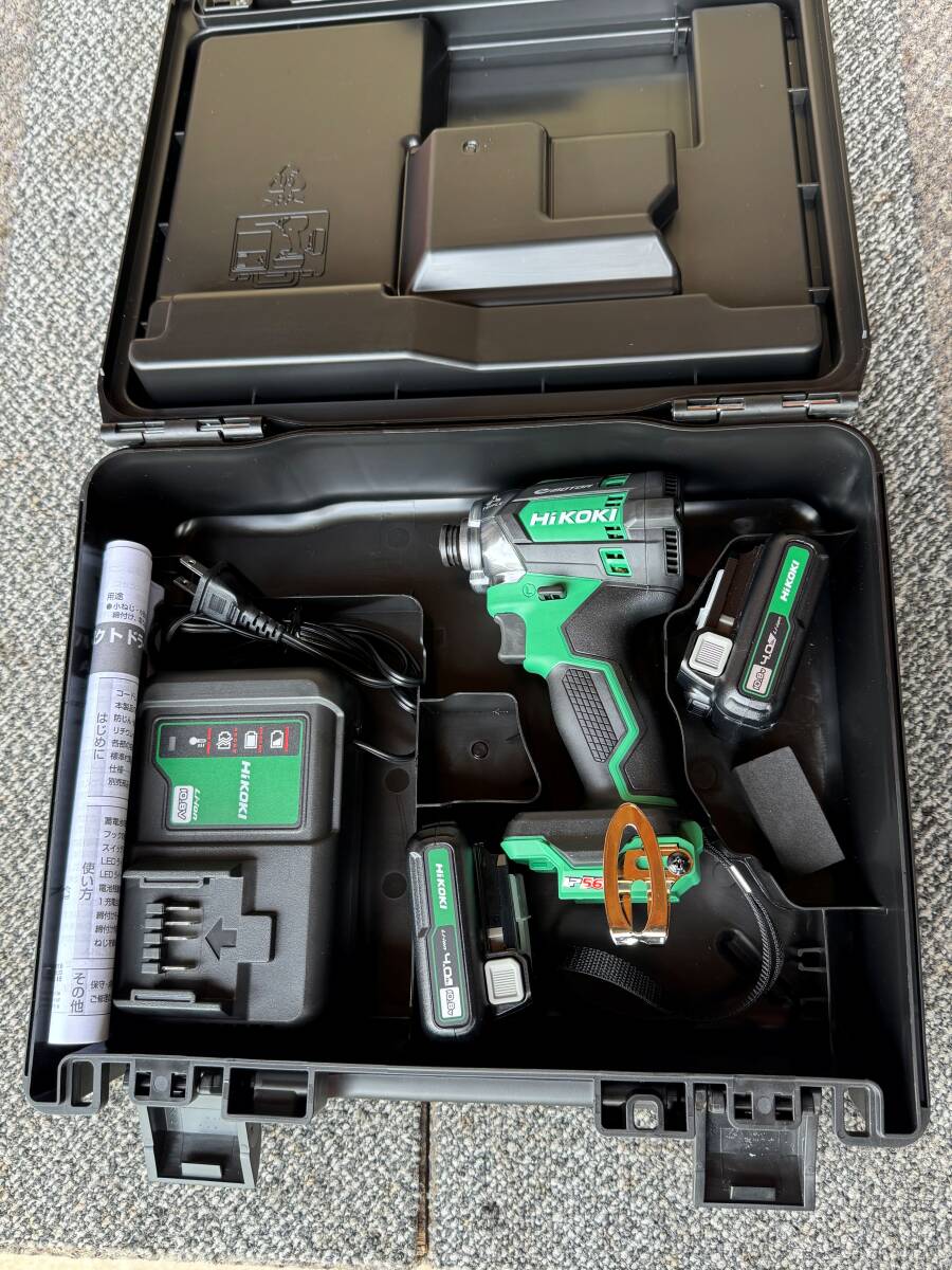 HiKOKI ハイコーキ　10.8V　インパクトドライバ WH12DCA(2LS)　バッテリー2個・充電器・ケース付セット品