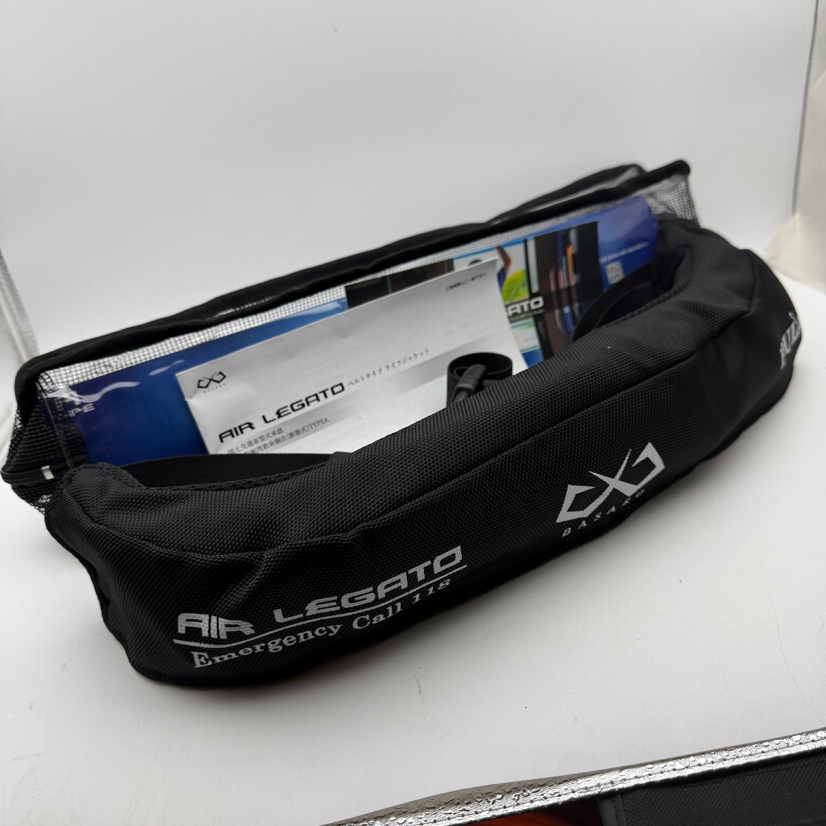 ◆B349 【未使用】BASARO AIR LEGATO ライフジャケット 桜マーク TYPE A 国土交通省型式承認品 自動膨張式 ベルトタイプ B-Lifejac-XH01