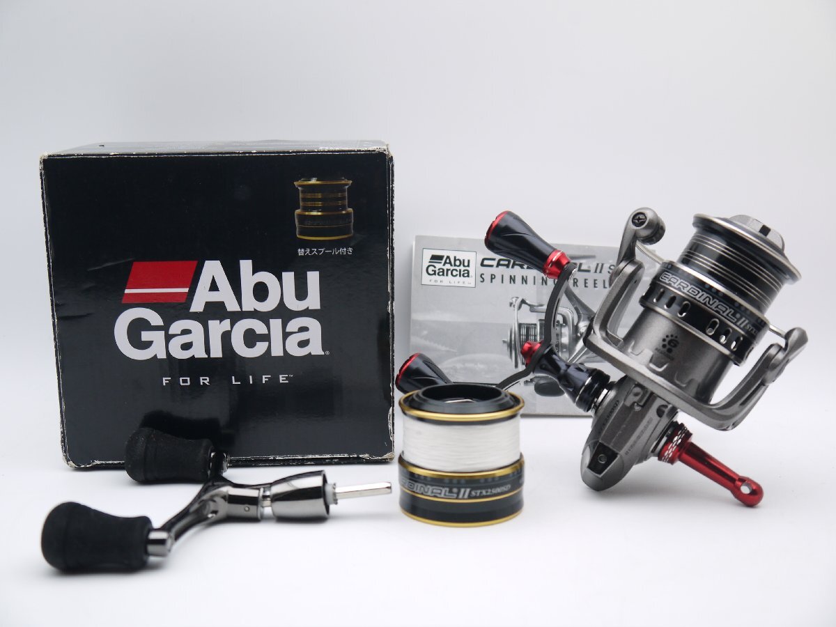 ◆B373★豪華オマケ付★ アブガルシア カーディナルII STX2500SD ゴメクサスハンドル 予備スプール付 2500 スピニングリール Abu Garcia