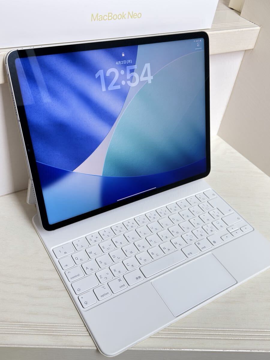 【美品/公式診断済93％】iPad Pro 12.9 第6世代 M2 512GB Cellular Magic Keyboard付 判定 送料無料 