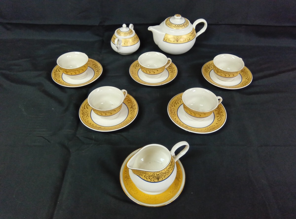 大量 まとめ売り 中国食器 H.P. CERAMIC 陶瓷 ティーポット シュガーポット カップ&ソーサー ティーセット 食器 中国