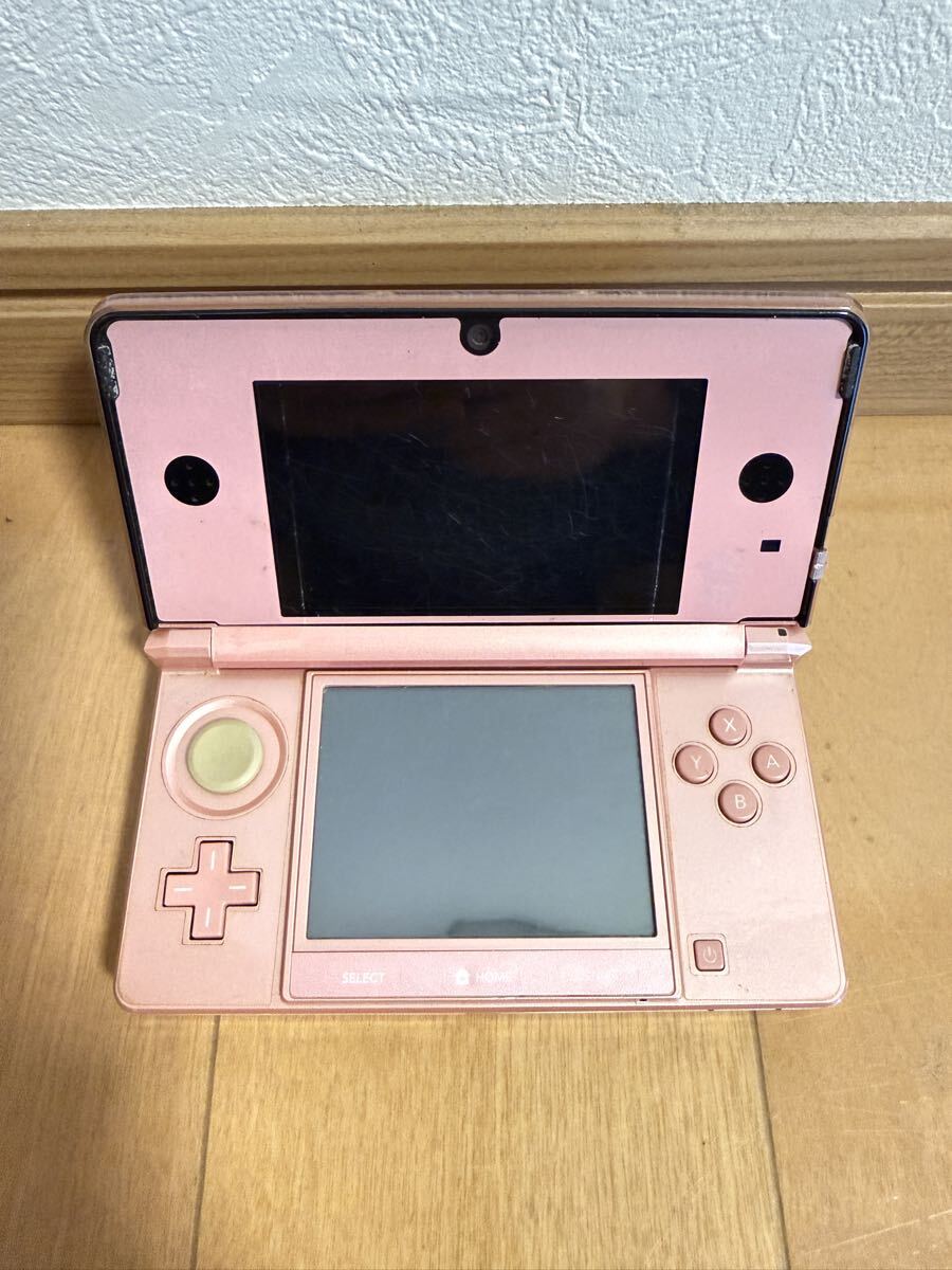 1円から　 ニンテンドー3DS ピンク　現状渡し