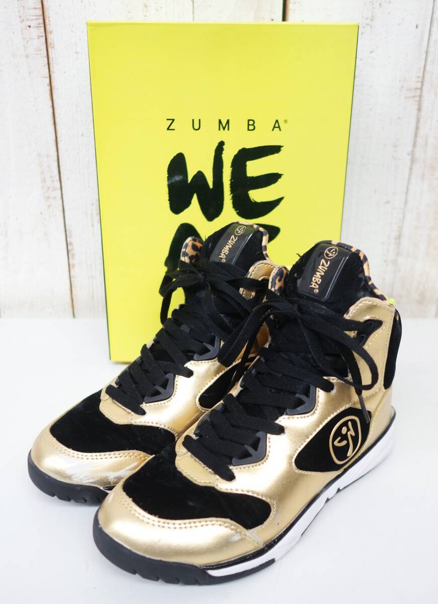 zumba WEAR / ZUMBAWEAR.COM ズンバウェア＊Zumba Energy Boom 　6.5＊フィットネスシューズ　ダンスシューズ　メタリックゴールド